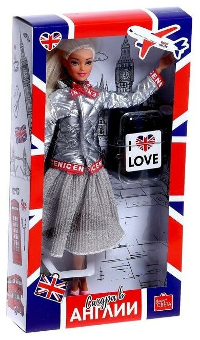 Кукла-модель «Сандра в Англии» с аксессуарами, серия Вокруг света