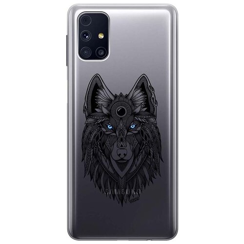 фото Ультратонкий силиконовый чехол-накладка clearview 3d для galaxy m31s с принтом "grand wolf" gosso
