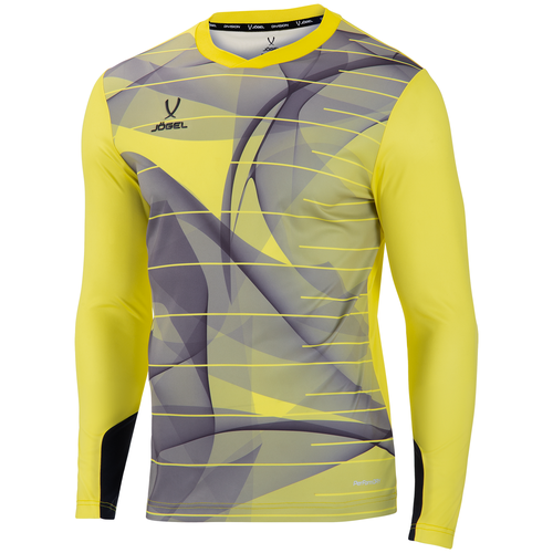 Свитер вратарский Jögel DIVISION PerFormDRY GK Pattern LS, желтый/черный/белый - XXL