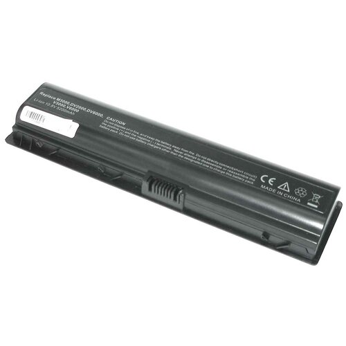 Аккумуляторная батарея для ноутбука HP Pavilion DV2000, DV6000 (HSTNN-DB42) 5200mAh OEM черная аккумуляторная батарея для ноутбука hp pavilion dv2000 dv6000 hstnn db42 5200mah oem черная