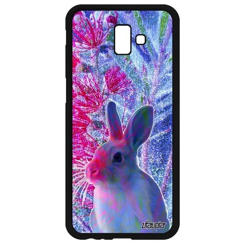 фото Защитный чехол на телефон // samsung galaxy j6 plus 2018 // "кролик" дизайн домашний, utaupia, фуксия
