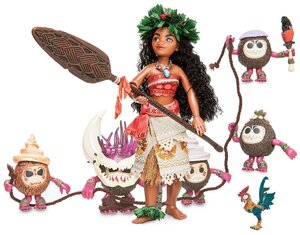 Фото Набор кукол Disney Moana and Hei Hei Doll Set - Disney Designer Fairytale Collection - Limited Edition (Дисней Моана и Хэй Хэй Лимитированная серия)