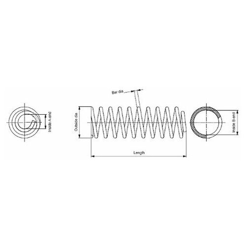 фото Пружина подвески monroe sp0593 для toyota land cruiser