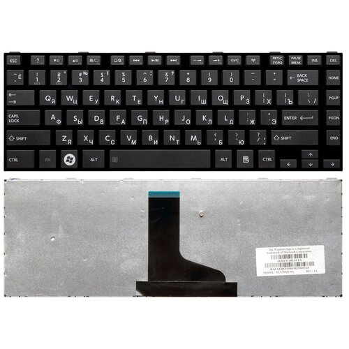 Клавиатура для ноутбука TOSHIBA Satellite M840 черная 1600₽