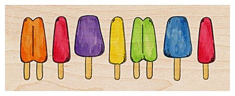 Штамп Ряд мороженого JANLYNN 30048