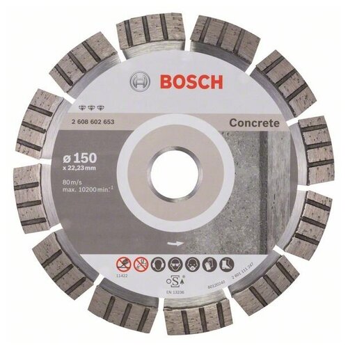 Алмазный отрезной диск Bosch Best for Concrete 150мм. (2608602653)
