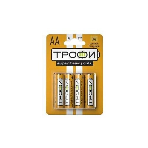 Батарейки пальчиковые трофи R6 4/SH 4шт.