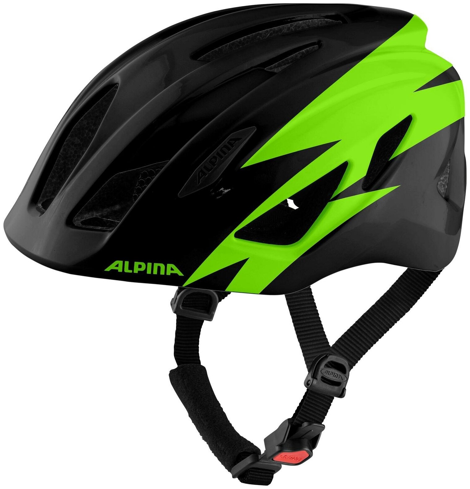 Велошлем ALPINA Pico Black-Green Gloss (см:50-55)