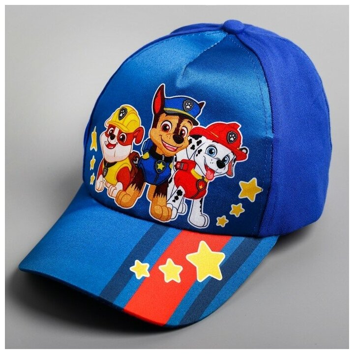 Кепка PAW Patrol Щенячий патруль для детей, размер 52/56, синий