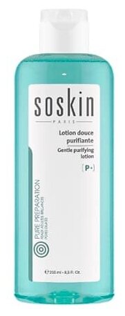 Soskin Gentle purifying lotion - combination or oily skin Очищающий лосьон (тоник) для жирной и комбинированной кожи 250 мл.