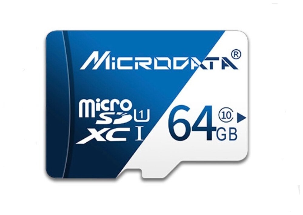 Карта памяти MyPads Microdata Micro SD (SDXC) 64GB Class 10 UHS-1. Подходит для навигаторов / видеорегистраторов / квадрокоптеров / IP уличной ви.