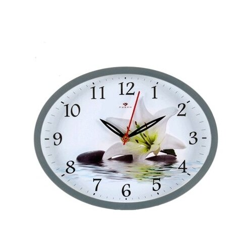 фото Часы настенные "рубин" "лилия в воде" 2720-112