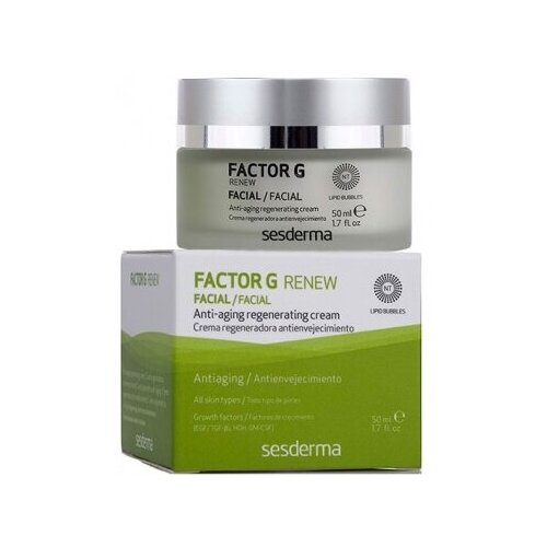 SesDerma Factor G Renew Rejuvenating Cream Регенерирующий крем от морщин на лице, 50 мл