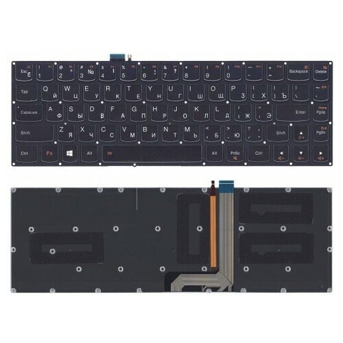 Клавиатура для ноутбука Lenovo Yoga 3 pro 1370 черная с подсветкой Lenovo Yoga 3 pro 13 SN20F66305 V-148520ASI-US PK130TA1A00 PK130TA1C00 3300₽