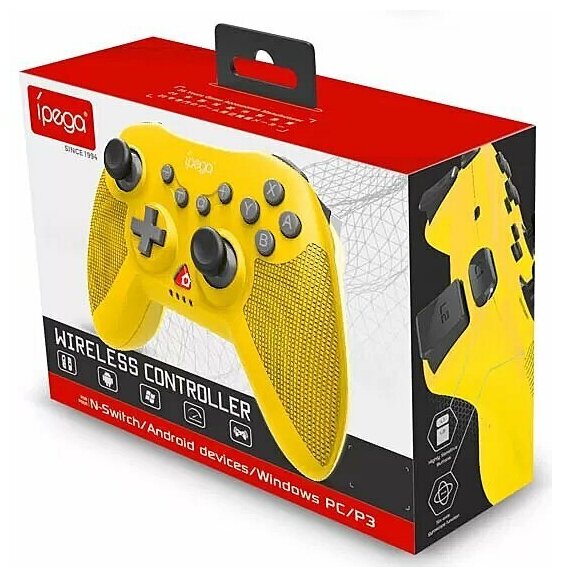 Джойстик Switch/Android/PC/PS3 Wireless Controller Yellow PG-SW020B - iPega