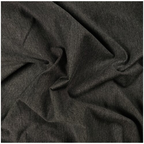 Ткань трикотаж джерси (серый) 70% вискоза, 25% полиамид, 5% эластан , 50 см * 152 см, италия