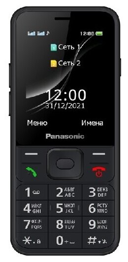 Телефон Panasonic F200 32Mb черный моноблок