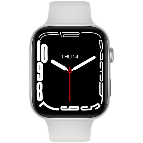 Cмарт часы PALEOHORA P7 PRO 45мм Full touch LED экран Беспроводная зарядка Прием звонков Мониторинг сна Тонометр Пульсоксиметр ЭКГ Серый 239900₽