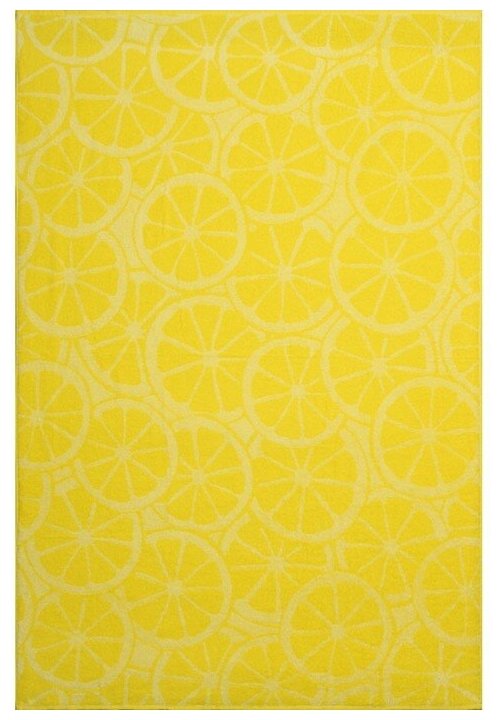 Полотенце махровое Lemon color, 70х130 см, цвет жёлтый ДМ-люкс 4699571 .