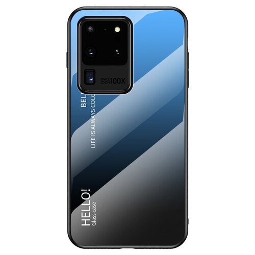 Чехол-бампер MyPads для Samsung Galaxy M31 SM-M315 (2020) стеклянный из закаленного стекла с эффектом градиент зеркальный блестящий переливающийс. силиконовый чехол baseus для samsung m315 galaxy m31 синий