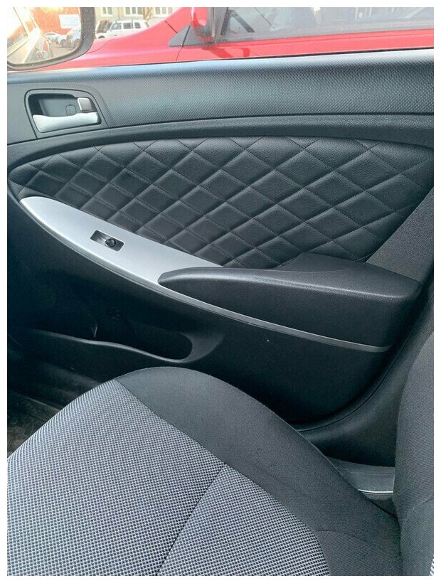 Декоративные вставки обшивки карт дверей из Алькантары для Форд Фиеста ...