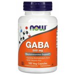 NOW GABA 750 mg 200 вегетарианских капсул - изображение