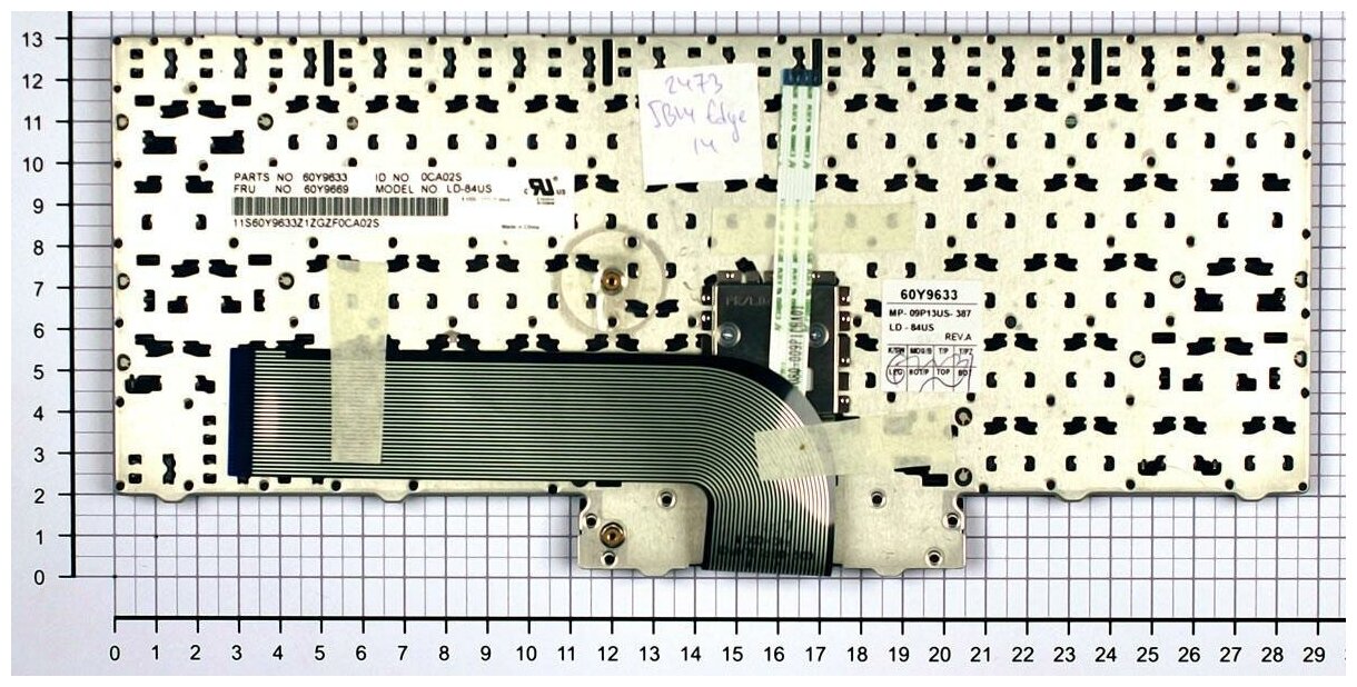 Клавиатура для ноутбука Lenovo 60Y9561 черная