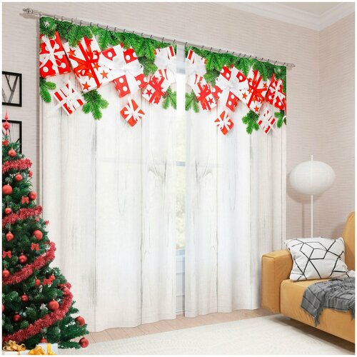 Сирень Фотошторы Приятный подарок Цвет: Зеленый, Белый