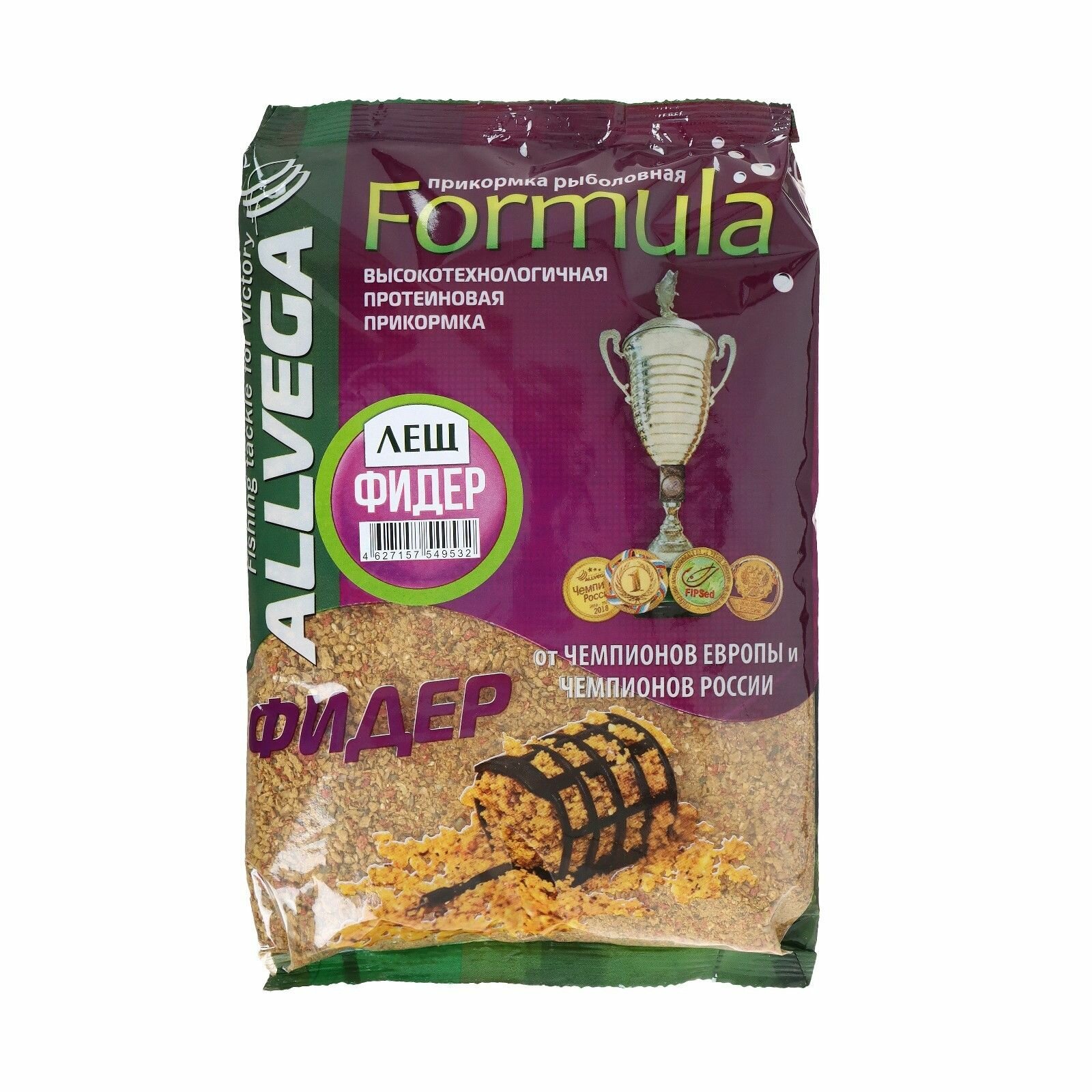 Прикормка ALLVEGA "Formula Feeder Bream" 0,9кг (фидер ЛЕЩ), 2 штуки