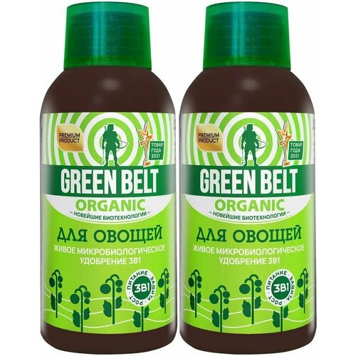 GreenBelt Биоудобрение для овощей жидкое, флакон, 250 мл, 2 шт