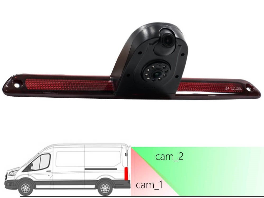 AVEL Штатная камера заднего вида в стоп-сигнале с дополнительной потоковой камерой AVS325CPR (241 AHD/CVBS) с переключателем HD и AHD для автомобилей MERCEDES-BENZ/ VOLKSWAGEN