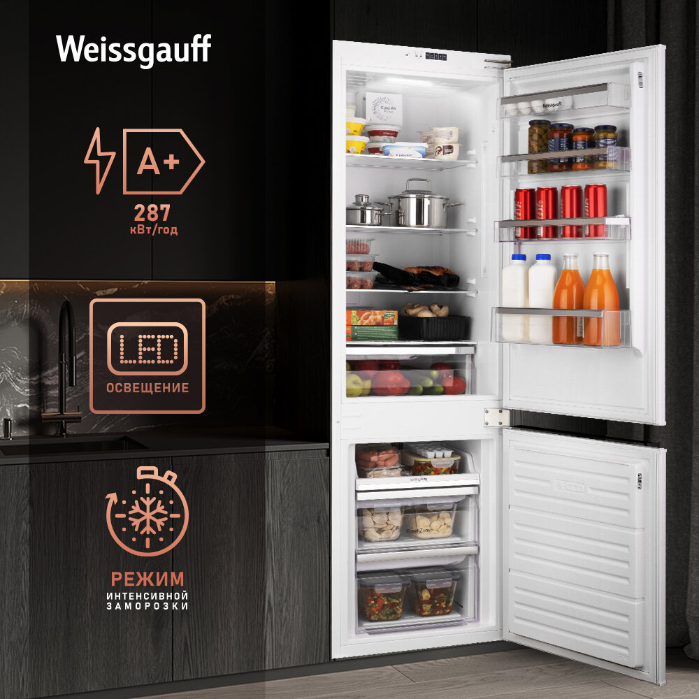 Холодильник Weissgauff WRKI 178 V NoFrost (429442) - фото №3