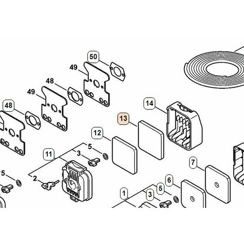 Предварительный воздушный фильтр Stihl FS 80 41371241500