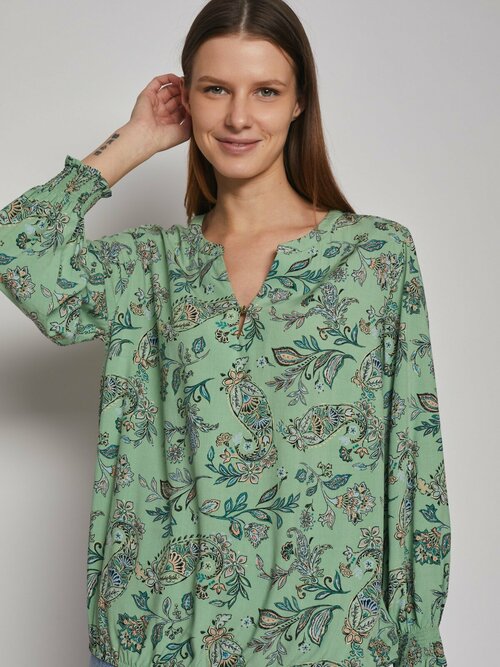 Блуза  Zolla, размер L, зеленый