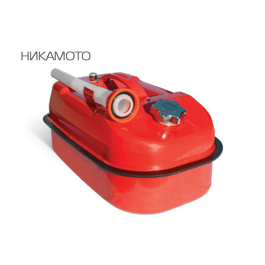 AUTOPROFI KAN50010L KAN-500 (10L)_канистра! сталь, горизонт, оцинкованная, горловина с навинчив. крышкой, лейка, 10л\