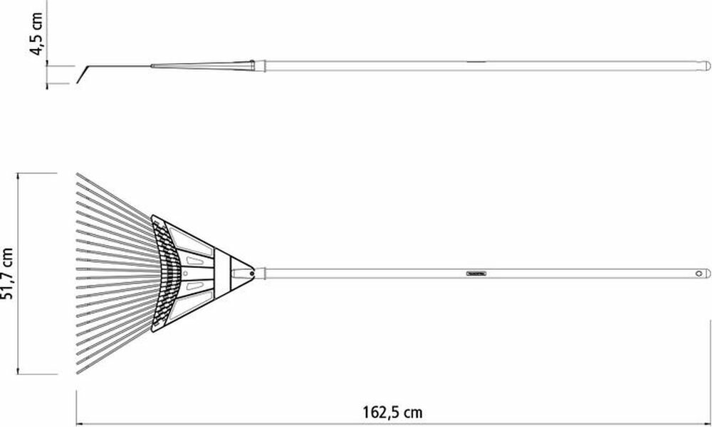 Грабли садовые веерные с черенком Tramontina 77845724 для листьев, для газона 146 см - фотография № 5