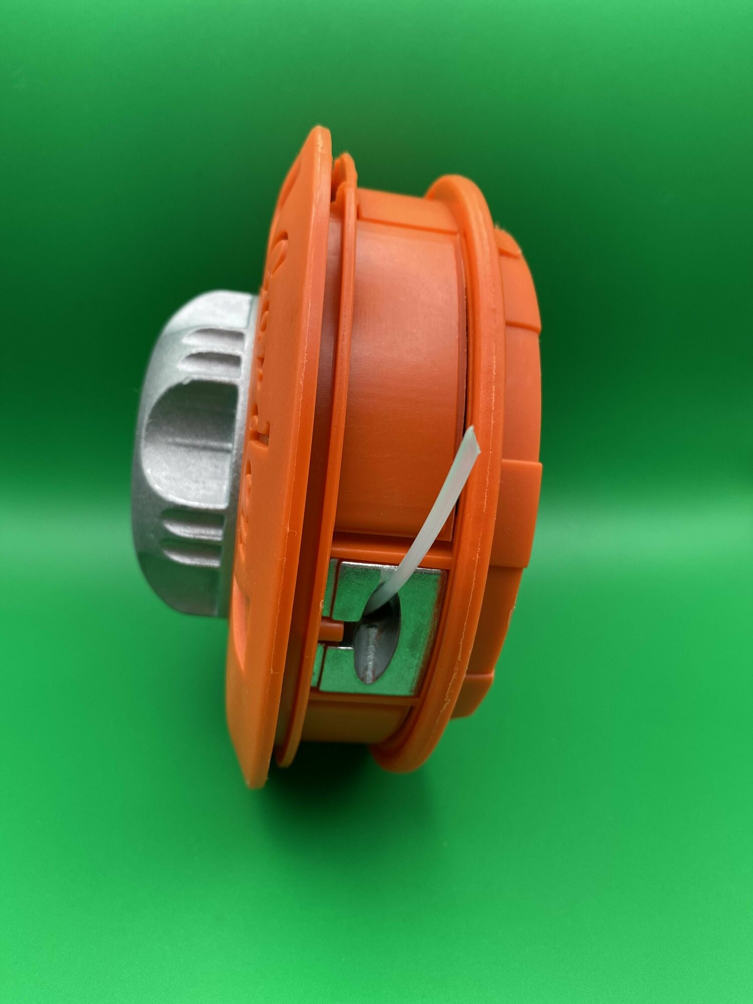 фото Катушка (головка) триммерная (гайка М10х1.25 левая, Автоматическая, вместительный корпус, металлизированная крышка)