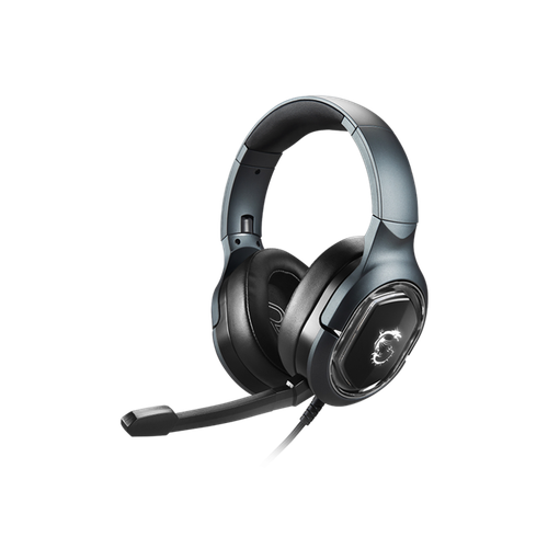 Гарнитура Gaming Headset MSI Immerse GH50, virtual 7.1 surround, USB, In-line controller, RGB Mystic Light Compatibility with 4 lightning effects. (S37-0400050-SV1) gaming headset gamer 7 1 surround sound usb 3 5mm wired rgb light game headphones with microphone for tablet