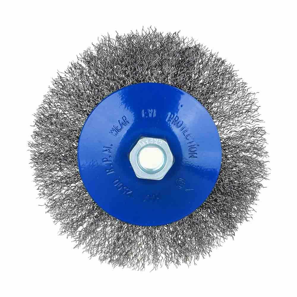 фото Рокот Щетка металл. для УШМ, диаметр 125мм/М14 (тарелка)