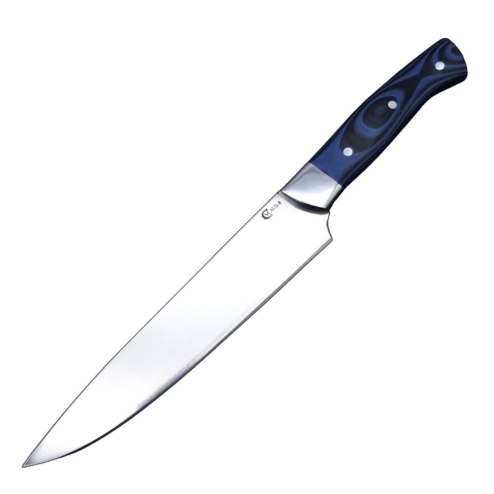 Кухонный нож Хлебный-2 Ворсма для кухни и посуды, AUS-8, G10, ручная работа