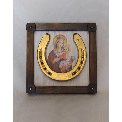 Оберег для дома/ Подкова на счастье c принтом