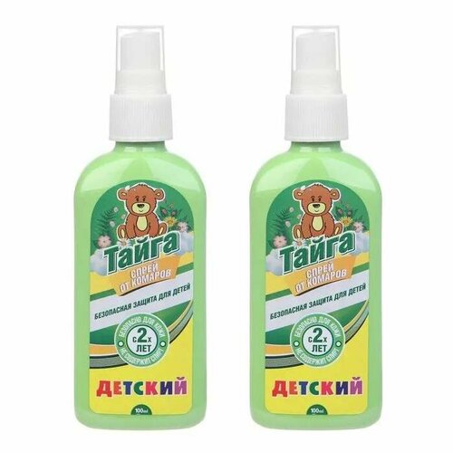 Спрей-репеллент 2 шт Тайга от комаров детский от 2-х лет 100 мл 380₽
