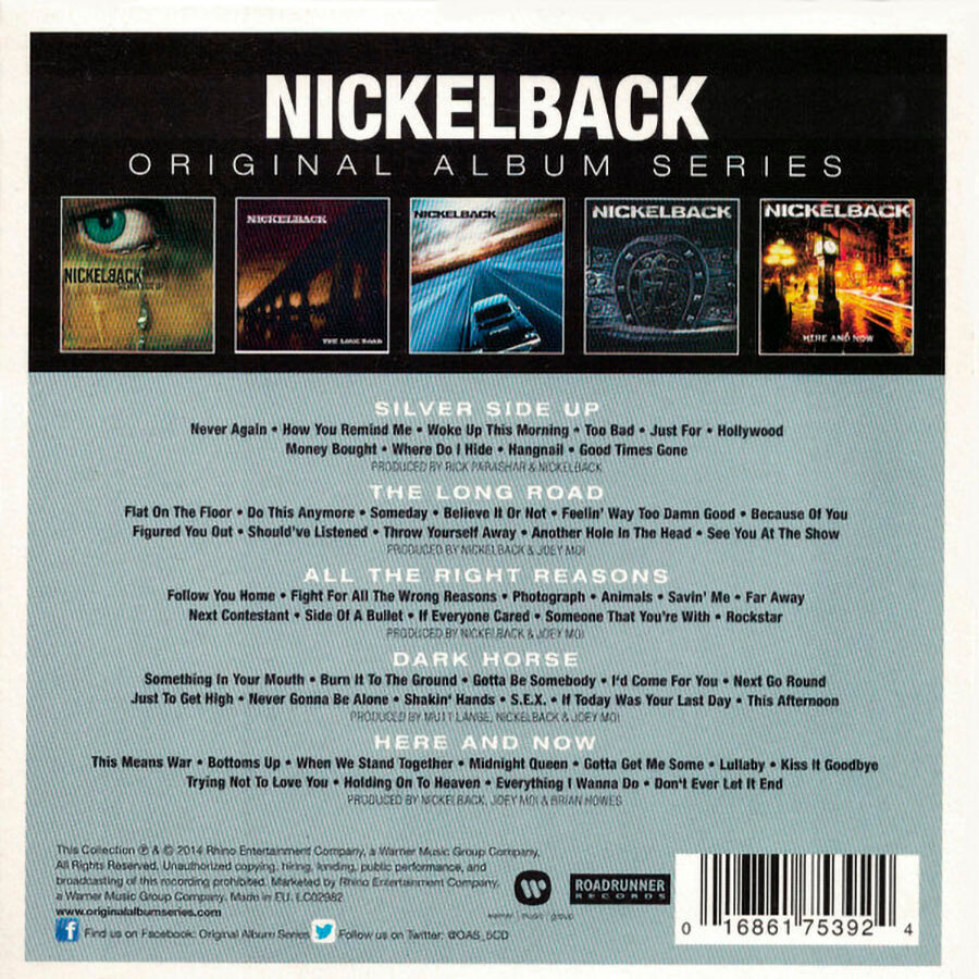 Nickelback Original Album Series CD Медиа - фото №4