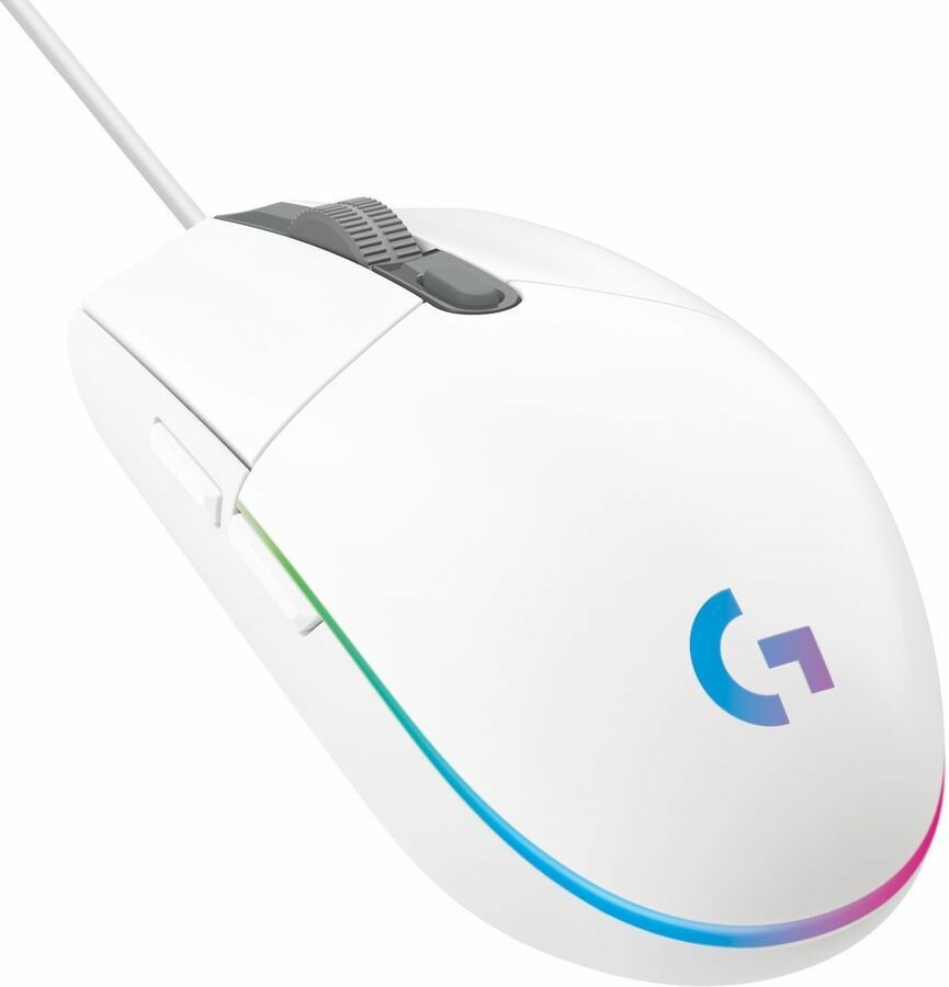 Мышь Logitech G102 LightSync белый оптическая (8000dpi) USB 5 кнопок