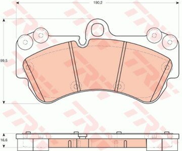 Передние тормозные колодки для Volkswagen Touareg с 2003 года, Porsche Cayenne с 2003 года, обеспечивают надежность