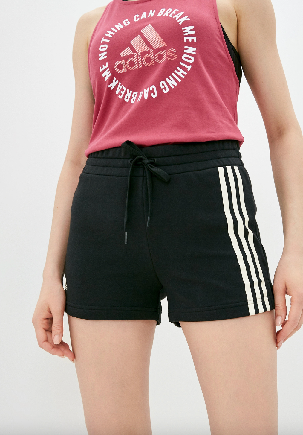 Шорты спортивные adidas, размер S, черный