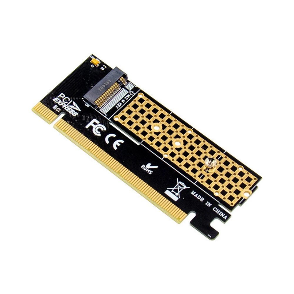 X16 M.2 NVMe SSD NGFF to PCIE 3.0 X16 Adapter Card Pci-e to m.2 Convert Adapter M Key Интерфейс Поддержка PCI Express 3.0, Gold