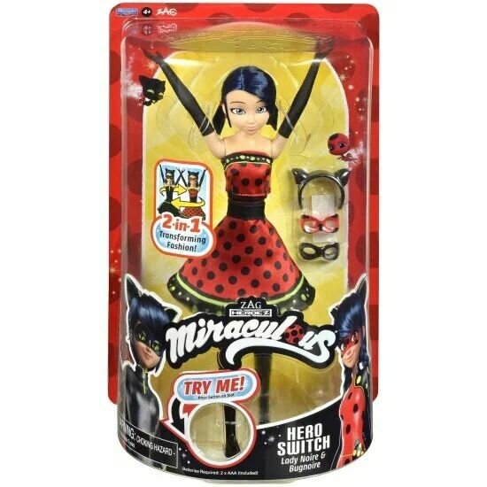 Кукла Miraculous 50414 Леди Баг в крутящемся платье 27 см