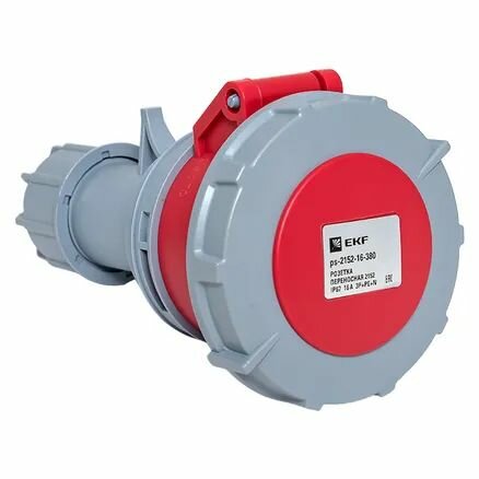 Переносная розетка EKF 2152 3Р+РЕ+N 16А 380В IP67 PROxima ps-2152-16-380