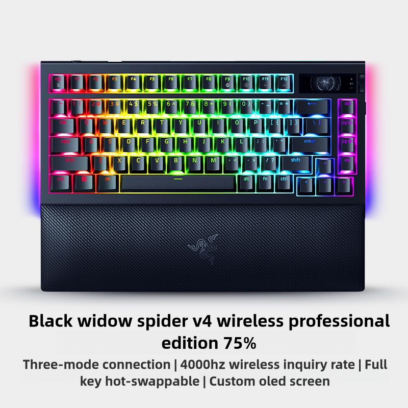 Механическая клавиатура Razer Black Widow Spider V4 Wireless Pro 75% Tri-mode